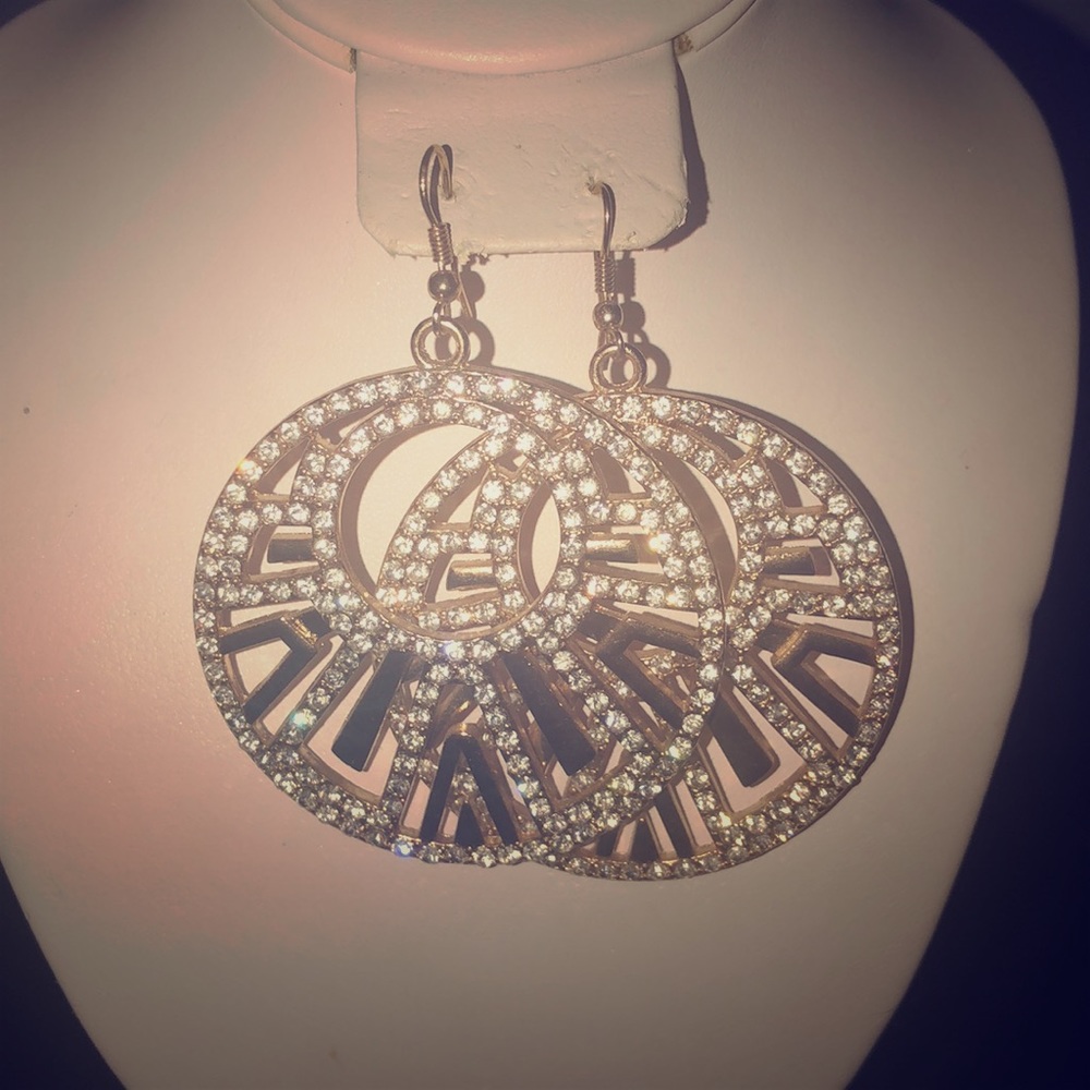 Fun gold fashion earrings